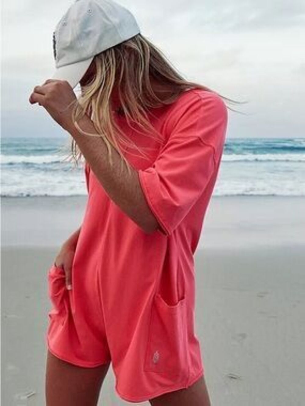 Free People Hot Shot Tee Romper NWT